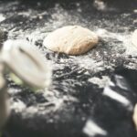 a couple of doughnuts that are on a table