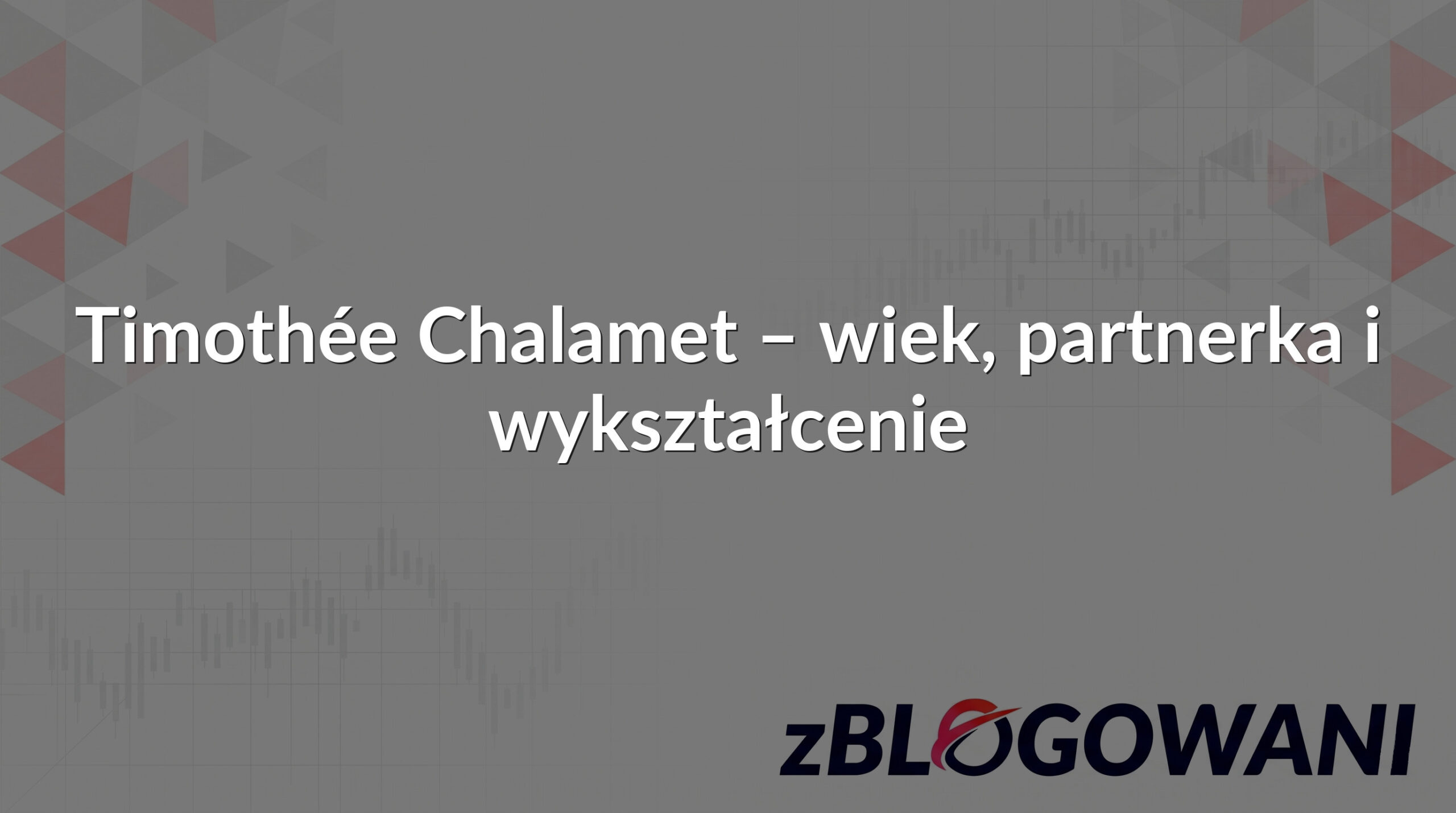Timothée Chalamet – wiek, partnerka i wykształcenie